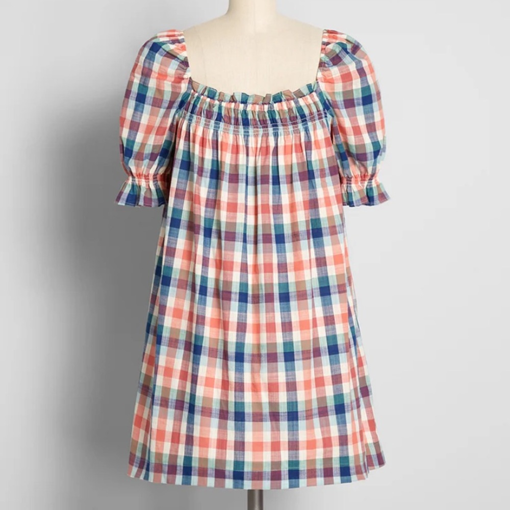 Modcloth Vintage inspired Smocked babydoll dress 3X. NWT